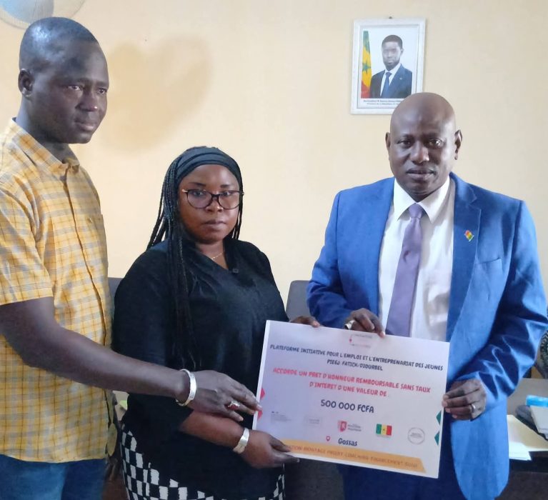 PIEEJ Fatick-Diourbel 2025 : 5,5 millions de FCFA injectés pour soutenir 11 jeunes entrepreneurs de Gossas
